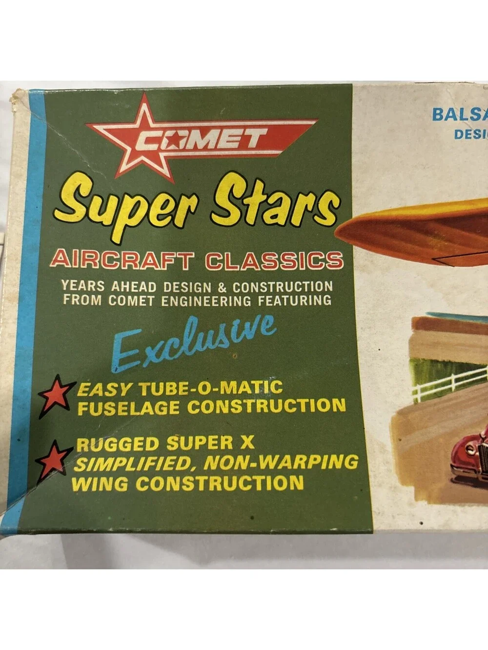 Comet Super Stars Piper Cub J-3 Kit 1623 25.5” Wingspan New Open Box All Pieces